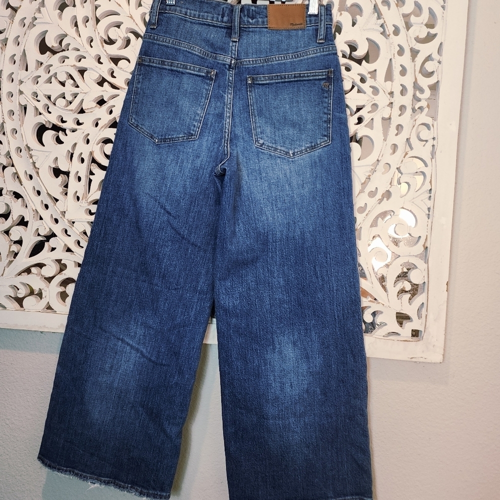 Madewell Wide-Leg Crop Jeans in Frida Wash womens Size 24 - Picture 15 of 16